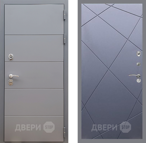 Дверь Стоп АРТ ГРАФИТ ФЛ-291 Силк титан в Яхроме