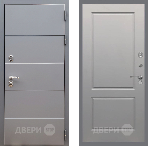 Входная металлическая Дверь Стоп АРТ ГРАФИТ ФЛ-117 Грей софт в Яхроме