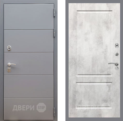 Дверь Стоп АРТ ГРАФИТ ФЛ-117 Бетон светлый в Яхроме