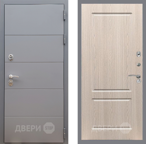 Дверь Стоп АРТ ГРАФИТ ФЛ-117 Беленый дуб в Яхроме
