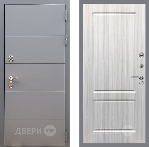 Дверь Стоп АРТ ГРАФИТ ФЛ-117 Сандал белый в Яхроме
