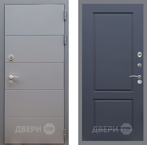 Дверь Стоп АРТ ГРАФИТ ФЛ-117 Силк титан в Яхроме