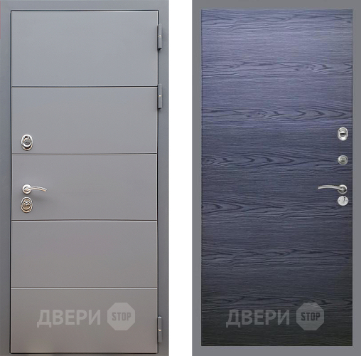 Дверь Стоп АРТ ГРАФИТ Гладкая Дуб тангенальный черный в Яхроме