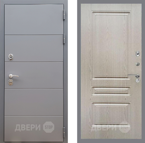 Дверь Стоп АРТ ГРАФИТ ФЛ-243 Беленый дуб в Яхроме