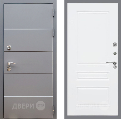 Дверь Стоп АРТ ГРАФИТ ФЛ-243 Силк Сноу в Яхроме