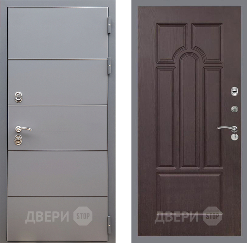 Входная металлическая Дверь Стоп АРТ ГРАФИТ ФЛ-58 Венге в Яхроме