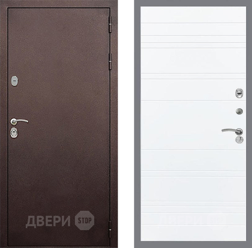 Дверь Стоп КЛАССИК Медь Лайн Силк Сноу в Яхроме