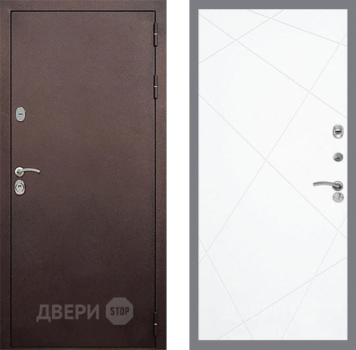 Дверь Стоп КЛАССИК Медь ФЛ-291 Силк Сноу в Яхроме