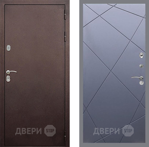 Дверь Стоп КЛАССИК Медь ФЛ-291 Силк титан в Яхроме