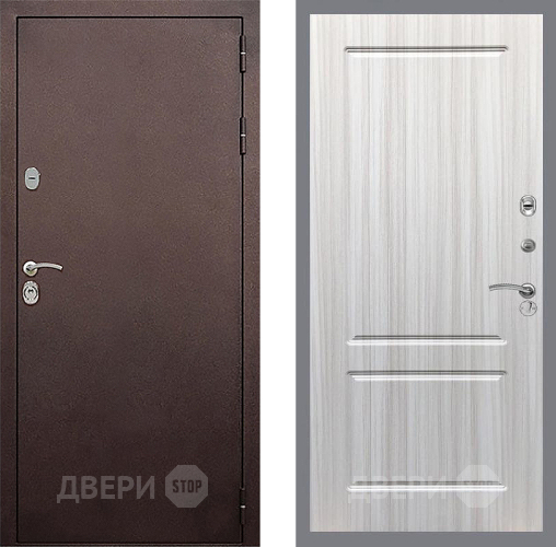 Дверь Стоп КЛАССИК Медь ФЛ-117 Сандал белый в Яхроме