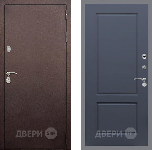 Входная металлическая Дверь Стоп КЛАССИК Медь ФЛ-117 Силк титан в Яхроме