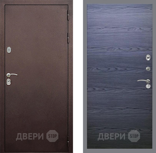 Дверь Стоп КЛАССИК Медь Гладкая Дуб тангенальный черный в Яхроме