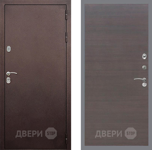 Дверь Стоп КЛАССИК Медь Гладкая венге поперечный в Яхроме