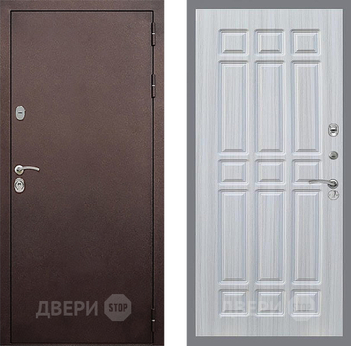 Входная металлическая Дверь Стоп КЛАССИК Медь ФЛ-33 Сандал белый в Яхроме
