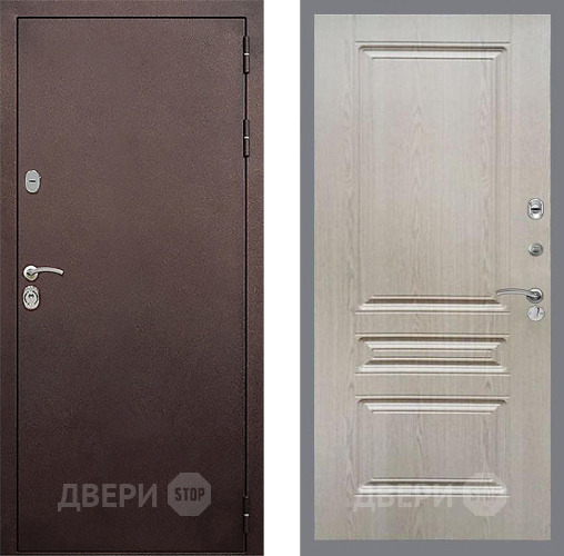 Дверь Стоп КЛАССИК Медь ФЛ-243 Беленый дуб в Яхроме