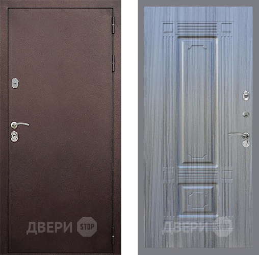 Дверь Стоп КЛАССИК Медь ФЛ-2 Сандал грей в Яхроме