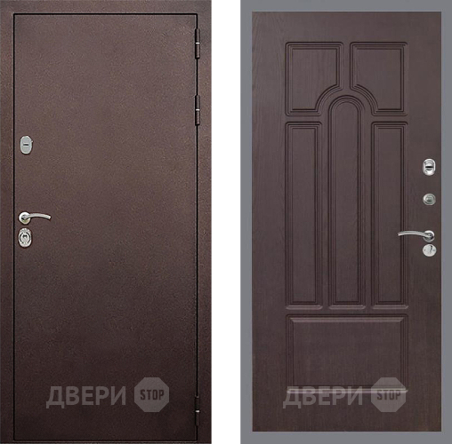 Входная металлическая Дверь Стоп КЛАССИК Медь ФЛ-58 Венге в Яхроме