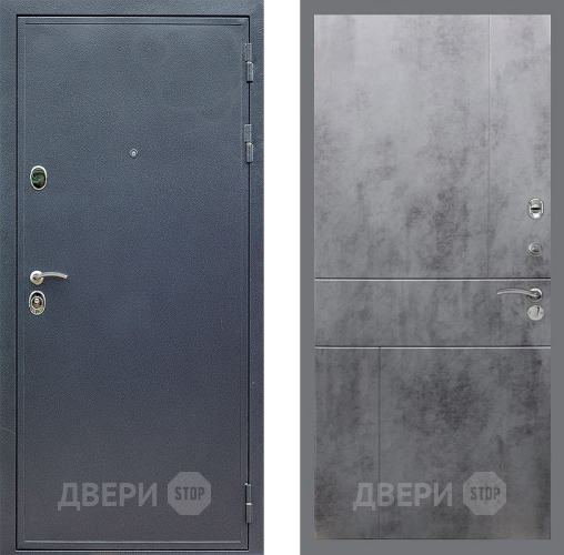 Дверь Стоп СИЛЬВЕР ФЛ-290 Бетон темный в Яхроме