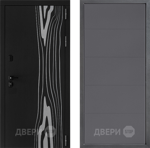 Входная металлическая Дверь Дверной континент ДК-12 ФЛ-649 Графит софт в Яхроме