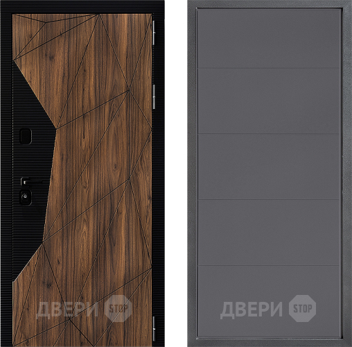 Входная металлическая Дверь Дверной континент ДК-11 ФЛ-649 Графит софт в Яхроме