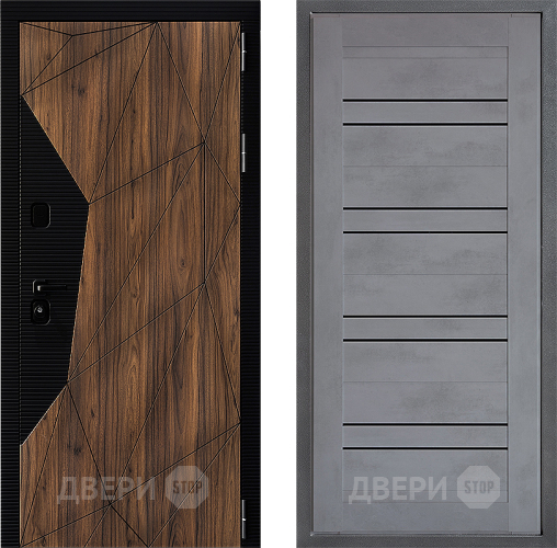 Входная металлическая Дверь Дверной континент ДК-11 ФЛ-49 Бетон серый в Яхроме