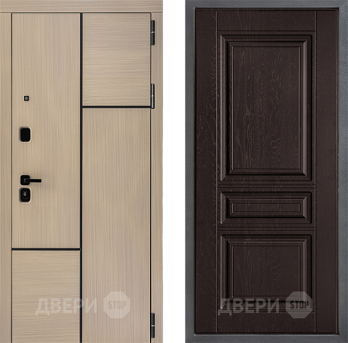 Входная металлическая Дверь Дверной континент ДК-14 ФЛ-243 Дуб шоколадный в Яхроме