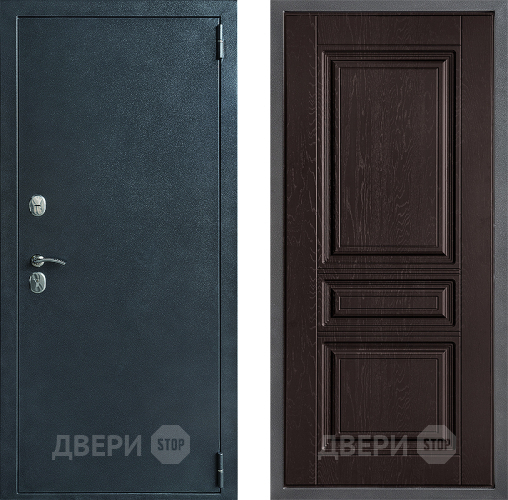 Входная металлическая Дверь Дверной континент ДК-70 Дизайн ФЛ-243 Дуб шоколадный в Яхроме