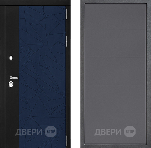Входная металлическая Дверь Дверной континент ДК-9 ФЛ-649 Графит софт в Яхроме