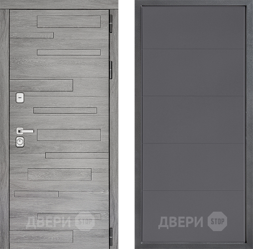 Входная металлическая Дверь Дверной континент ДК-10 ФЛ-649 Графит софт в Яхроме