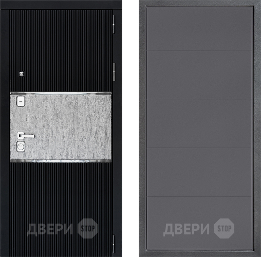 Входная металлическая Дверь Дверной континент ДК-13 ФЛ-649 Графит софт в Яхроме
