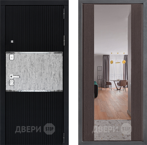Дверь Дверной континент ДК-13 ФЛЗ-1 Зеркало Венге в Яхроме