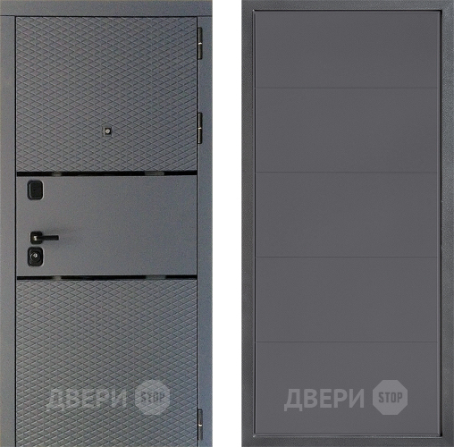 Входная металлическая Дверь Дверной континент Диамант Дизайн ФЛ-649 Графит софт в Яхроме