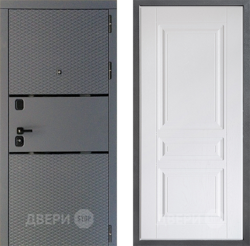 Входная металлическая Дверь Дверной континент Диамант Дизайн ФЛ-243 Альберо Браш серебро в Яхроме
