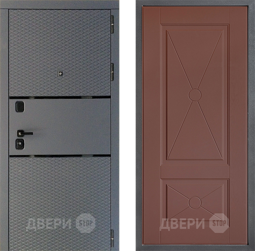Входная металлическая Дверь Дверной континент Диамант Дизайн ФЛ-617 Ясень шоколадный в Яхроме