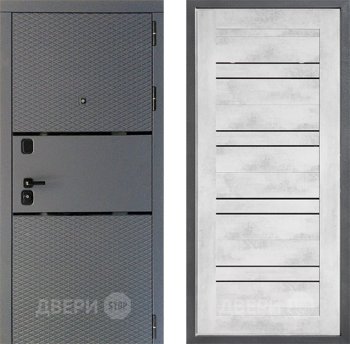 Входная металлическая Дверь Дверной континент Диамант Дизайн ФЛ-49 Бетон снежный в Яхроме