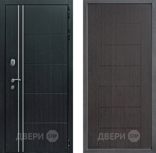 Входная металлическая Дверь Дверной континент Теплолюкс Дизайн ФЛ-Лайн Венге в Яхроме