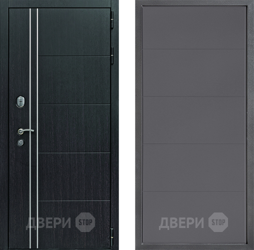 Входная металлическая Дверь Дверной континент Теплолюкс Дизайн ФЛ-649 Графит софт в Яхроме