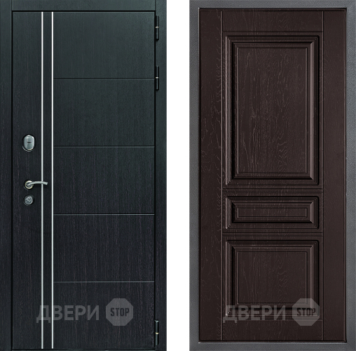 Дверь Дверной континент Теплолюкс Дизайн ФЛ-243 Дуб шоколадный в Яхроме