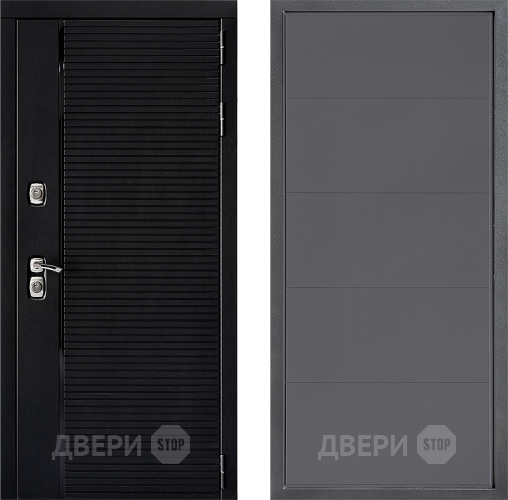 Входная металлическая Дверь Дверной континент ДК-1 ФЛ-649 Графит софт в Яхроме