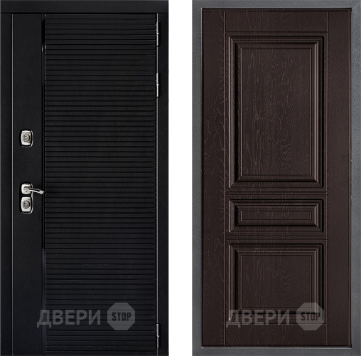 Входная металлическая Дверь Дверной континент ДК-1 ФЛ-243 Дуб шоколадный в Яхроме