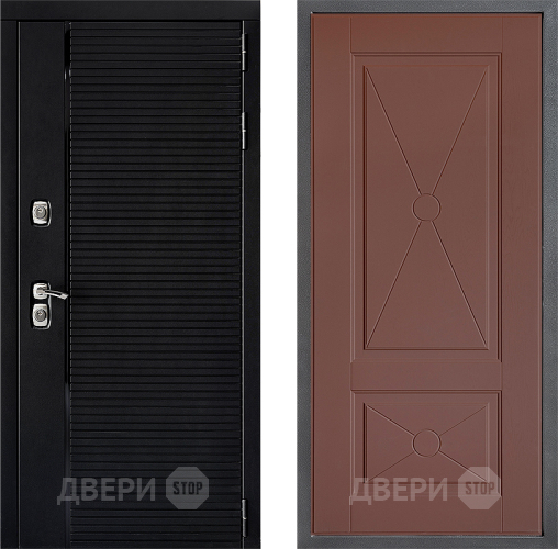 Входная металлическая Дверь Дверной континент ДК-1 ФЛ-617 Ясень шоколадный в Яхроме