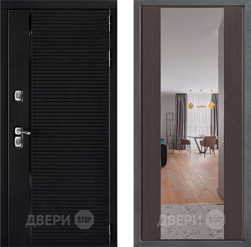 Дверь Дверной континент ДК-1 ФЛЗ-1 Зеркало Венге в Яхроме