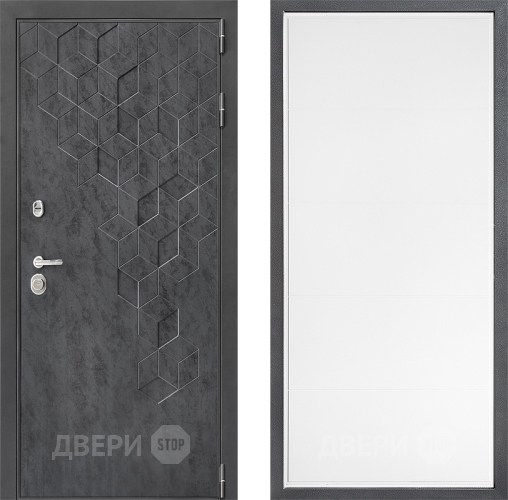 Входная металлическая Дверь Дверной континент ДК-3/713 ФЛ-649 Белый софт в Яхроме