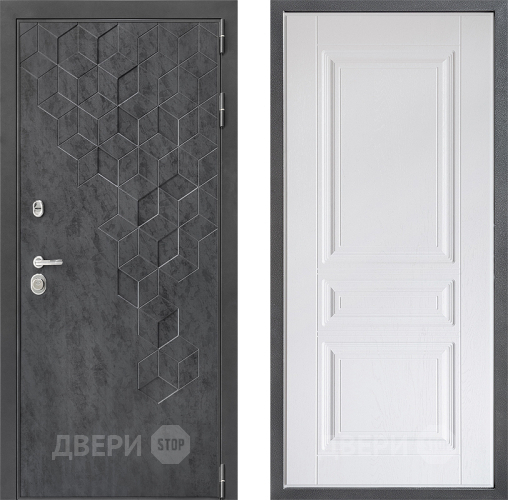 Дверь Дверной континент ДК-3/713 ФЛ-243 Альберо Браш серебро в Яхроме