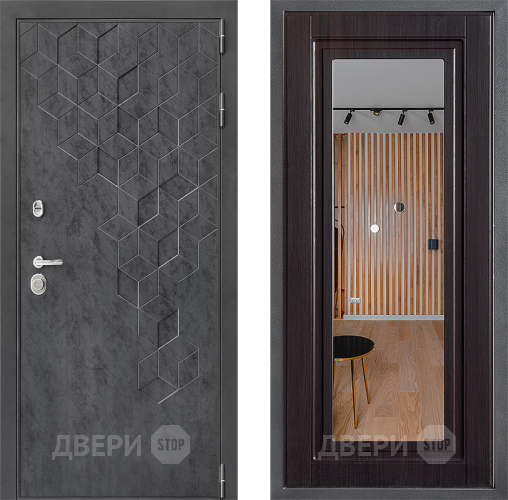 Дверь Дверной континент ДК-3/713 ФЛЗ Зеркало Венге в Яхроме