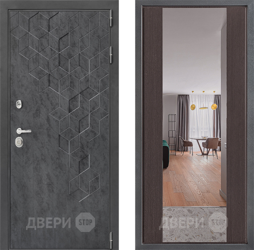 Дверь Дверной континент ДК-3/713 ФЛЗ-1 Зеркало Венге в Яхроме