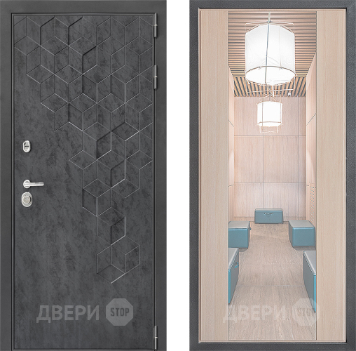 Дверь Дверной континент ДК-3/713 ФЛЗ-1 Зеркало Капучино в Яхроме