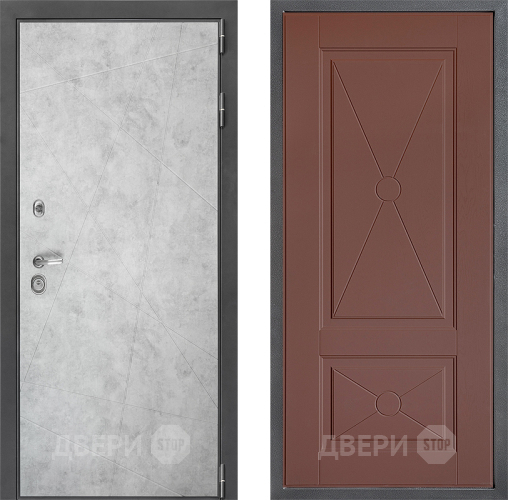 Входная металлическая Дверь Дверной континент ДК-3/743 ФЛ-617 Ясень шоколадный в Яхроме