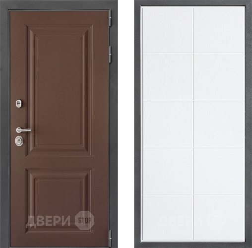 Входная металлическая Дверь Дверной континент ДК-3/729 ФЛ-Кватро Белое дерево в Яхроме