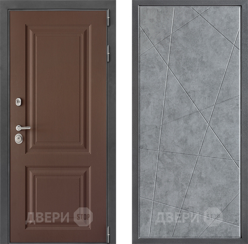 Входная металлическая Дверь Дверной континент ДК-3/729 ФЛ-655 Бетон серый в Яхроме